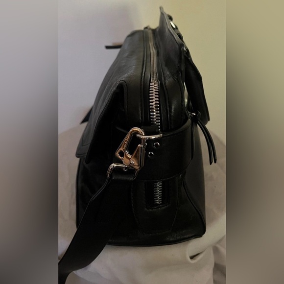 Rag & Bone Leather Black Pilot Handbag Crossbody Bag New - Picture 5 of 15